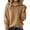 Khaki, variant on Sweaters for Women Crew Neck Soft Wool Hoodies Lightweight Cozy Knitted Drawstring Hooded Pullover