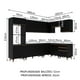 thumbnail image 3 of Cocina Integral Completa Modular Madesa Reims 462cm NN, 3 of 5