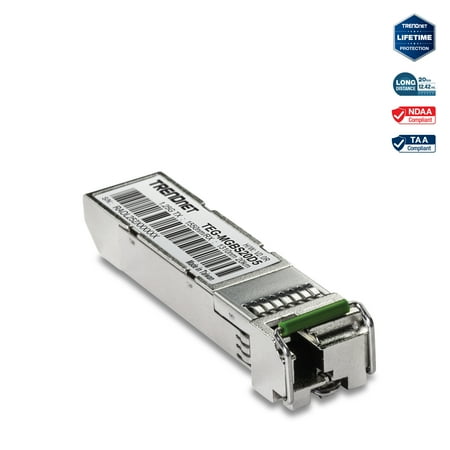 UPC: 0710931502022 | TRENDnet TEG-MGBS20D5 SFP Dual Wavelength Single-Mode LC Module
