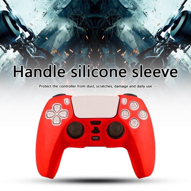 Funda De Silicona Para Controlador De Juego Para Sony Ps5 Joystick Skin Case (Rojo)