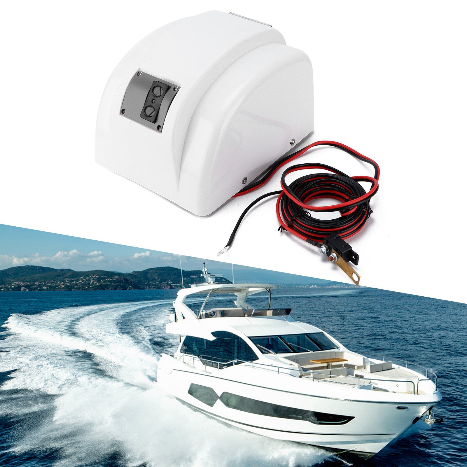 Electric Anchor Winch, Marine Anchor Winch, 30LBS 12V Saltwater Boat