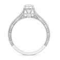 thumbnail image 3 of Rosec Jewels Moissanite Marquise Engagement Ring 1 Ct - 5X10 mm - Vintage Style Ring - D-VS1 Quality, 925 Sterling Silver, US 4.00, 3 of 9