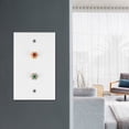 thumbnail image 3 of zhangqiuzhi Multi Functional 2 RCA Interfaces Wall Plate Panel for Office Building US Standard, 3 of 9