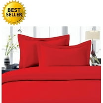Elegant Comfort ® 1500 Series Super Soft Wrinkle Free 4 pc Sheet Set, Deep Pocket , Califrnia King, Red