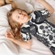 thumbnail image 5 of Balery Artistic Black White Peacocks Conjunto de Pijama Infantil de Manga Corta con Estampado – Ropa de Dormir de Algodón Suave-XX-Large, 5 of 6