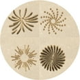thumbnail image 1 of Ahgly Company Machine Washable Indoor Round Transitional Peru Brown Area Rugs, 5' Round, 1 of 7