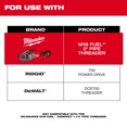 thumbnail image 4 of Milwaukee 48-36-1007 1/2" HIGH SPEED NPT Portable Pipe Threading Forged Aluminum Die Head, 4 of 4