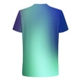 thumbnail image 4 of Jinhomg Mens Casual Summer T Shirts Fashion Color Block Crew Neck Tees Lightweight Comfy Short Sleeve Workout Tops Daily Wear Sales Today Clearance Mint Green XXXL, 4 of 6