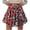 Red, variant on Mini Skirts for Women 2026 Casual Boho Floral Skorts Layered Hem A-Line Tennis Skirts (Red, S)