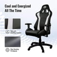 thumbnail image 3 of SILLA GAMER COLEER MASTER SILLA DEPORTIVA COOLER MASTER GAMING CALIBER R1 NEGRO/BLANCO, 3 of 4