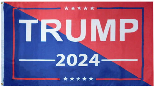 3x5 Trump Four More Years Blue Premium 100D Woven Poly Nylon Flag 3'x5' Banner 