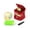 Red, variant on Kitchen Innovations Garlic-A-Peel - Cream - Mini Garlic Chop