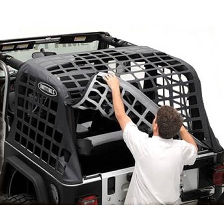 Cargo Restraint System - Smittybilt 1997-2006 Jeep Wrangler TJ C-Res Cargo Restraint System Black Diamond 561035
