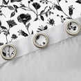 thumbnail image 4 of Erosebridal Vintage Flower Curtains Pack of 2 (42x84 Each) for Women, Black White Curtains Blackout, 4 of 6