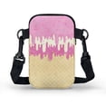 thumbnail image 2 of HELLHERO Polyester Crossbody Sling Bag Double Layer Daily Commute or Casual Outings with Zipper, Ice Cream Print, 2 of 7