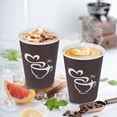 thumbnail image 4 of Vasos de café de papel Clawsoff, 300 ml, 12 onzas, desechables, color marrón, 4 of 6