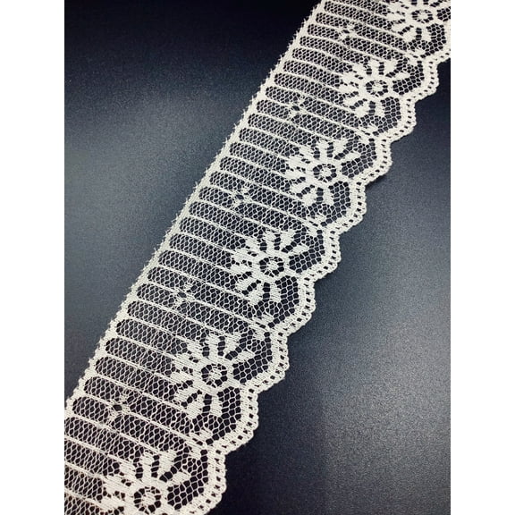 Natural 2" Flat Vertical Lace