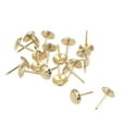 thumbnail image 2 of Uxcell 7/16-Inch Head Dia Round Thumb Push Pins Gold Tone Upholstery Nails Tacks 20 Pack, 2 of 5