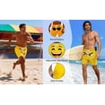 thumbnail image 3 of hlysgo Men's 9 Inch Beach Shorts with Pockets Funny Graphic Printed Swim Trunks Summer Swim Trunks Casual Board Shorts Swimwear Yellow M, 3 of 8