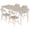 Beige - 1 Table + 4 Chairs, variant on 4/5/6/7 Piece Kids Table Set, Folding Table and Chairs, Portable & Lightweight, for Study, Playroom, Dining, or Daycare