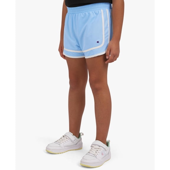 Champion Girls Woven Varsity Shorts - Light Blue - Size Large