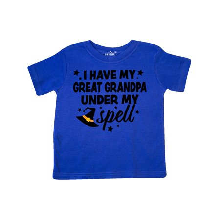 

Inktastic I Have My Great Grandpa Under My Spell with Cute Witch Hat Gift Toddler Boy or Toddler Girl T-Shirt