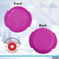 thumbnail image 3 of Superio Round Snow Saucer Sled, 24" Fuchsia Pink (2 Pack), 3 of 5