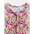 thumbnail image 3 of Wonder Nation Girls Ribbed Top and Pants Pajama Set with Scrunchie, 2 Piece, Sizes 4-18, 3 of 3