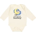 thumbnail image 3 of Inktastic Dreaming About Hockey Boys or Girls Long Sleeve Baby Bodysuit, 3 of 5