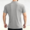 thumbnail image 5 of Yaoyar Men's Summer Relaxed Fit Solid Short Sleeve Standing Collar Zip Sport Moisture Wicking Quick Dry Tee, 5 of 5