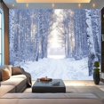 thumbnail image 3 of Modern Wallpaper Murals 3D Winter snowy day beautiful Peel and Stick Removable Self-Adhesive PVC Wall Stickers for Nursery Kids Bedroom TV Wall Decor, 3 of 5