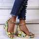 thumbnail image 1 of Zapatos planos de moda para mujer, sandalias informales de tacón de cuña hueca, zapatos de talla grande Wmkox8yii sa1466, 1 of 8