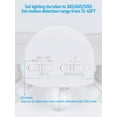 thumbnail image 5 of LED Flood Security Light with GFCI Outlets& Motion Sensor, Dusk to Dawn, 28W, Adjustable 2-Head, Wet Location, 5000K Daylight, ETL Listed, White, 5 of 9