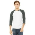 thumbnail image 3 of Canvas Mens 3/4 Sleeve Baseball T-Shirt, 3 of 4