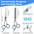 thumbnail image 2 of cyrico Hair Scissors, 14 Pcs Professional Haircut Scissors Kit for Men and Women, Stainless Steel Hairdressing Shears Set for Barber, Home, 2 of 7
