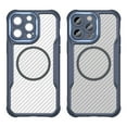 thumbnail image 6 of Allytech Carbon Fiber Case for iPhone 14 Pro Max | 360-Degree Protection | Thin & Light Design | Full Camera Lens Protection | Anti-Fingerprint & Non-Slip | Flexible & Luxury | Blue, 6 of 9