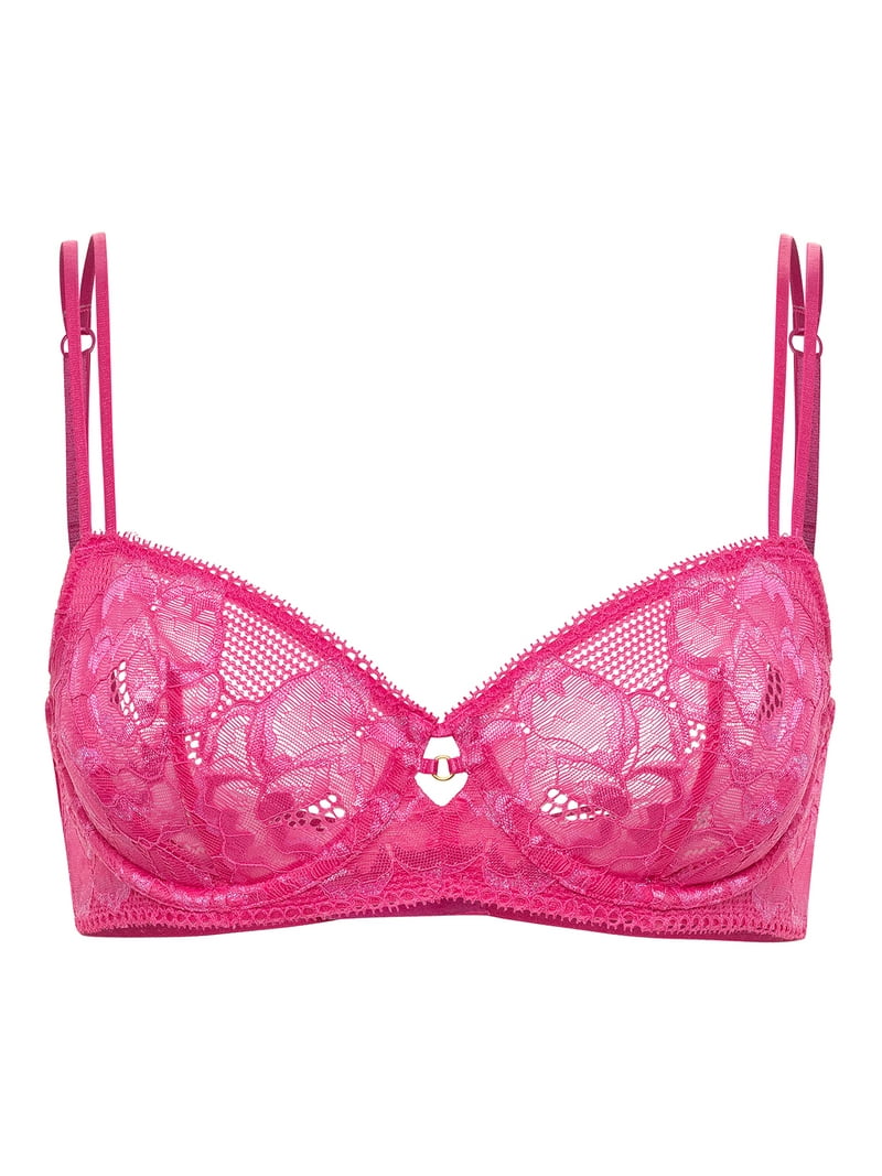 Adore Me Floral Lace Evalynn Unlined Bra - Lace Design