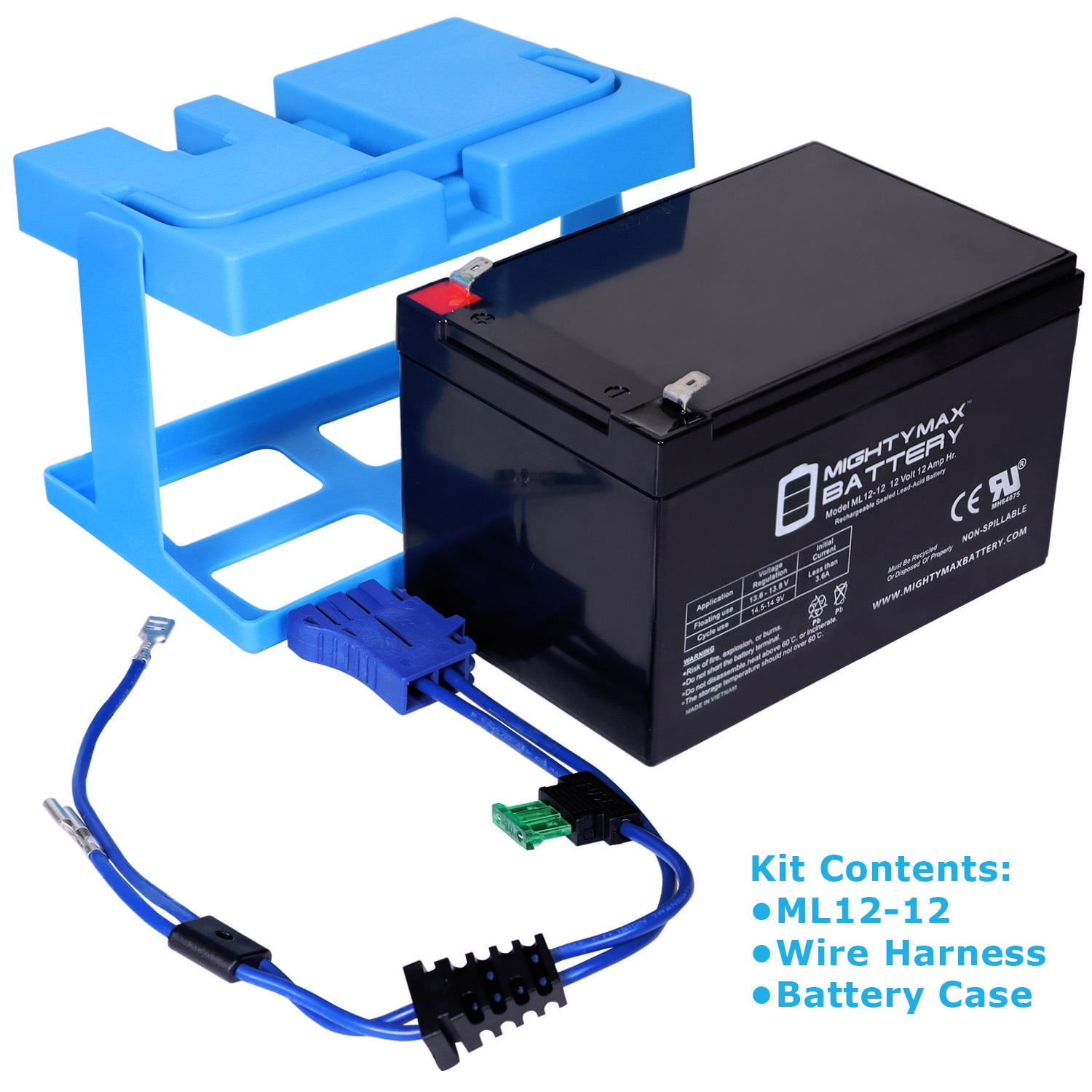 12V 12AH Replacement Battery Compatible with Peg Perego John-Deere Gator XUV Polaris Slingshot Polaris RZR 900 Gaucho Rock'in Children Ride On Car