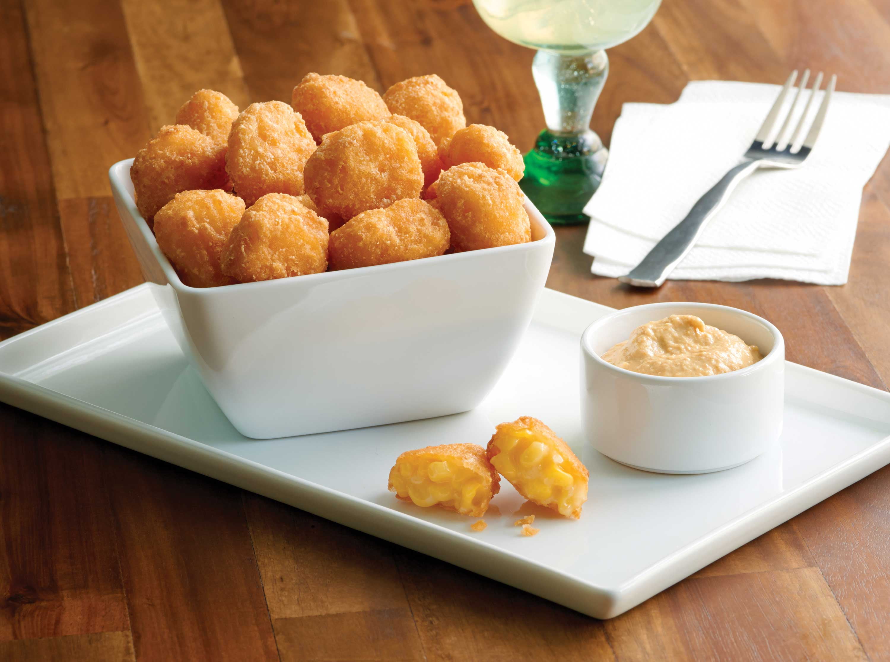 Fred's Battered Corn Nuggets - 6/2 lb Bags