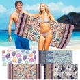 thumbnail image 1 of Yhsdtq,Price Drop,Microfiber Beach Towel, Super Lightweight Blanket, Quick-Dry, Sandproof, Multi-Purpose, For Travel, Pool, 30x60 Inch, Absorbent, Compact | 100%Polyester, Multicolor, 1 of 7