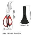 thumbnail image 2 of TOP-MAX Multifunction Kitchen Scissor with Magnetic Holder Stainless Steel Household Scissors for Cutting (Grey With Black), 2 of 8