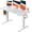 White, variant on HUANUO Electric Standing Desk, Whole Piece Desktop, Adjustable Height Computer Desk, 4 Height Memory Settings, Sit Stand Up Desks for Home Office, 60" x 24", Light Vintage