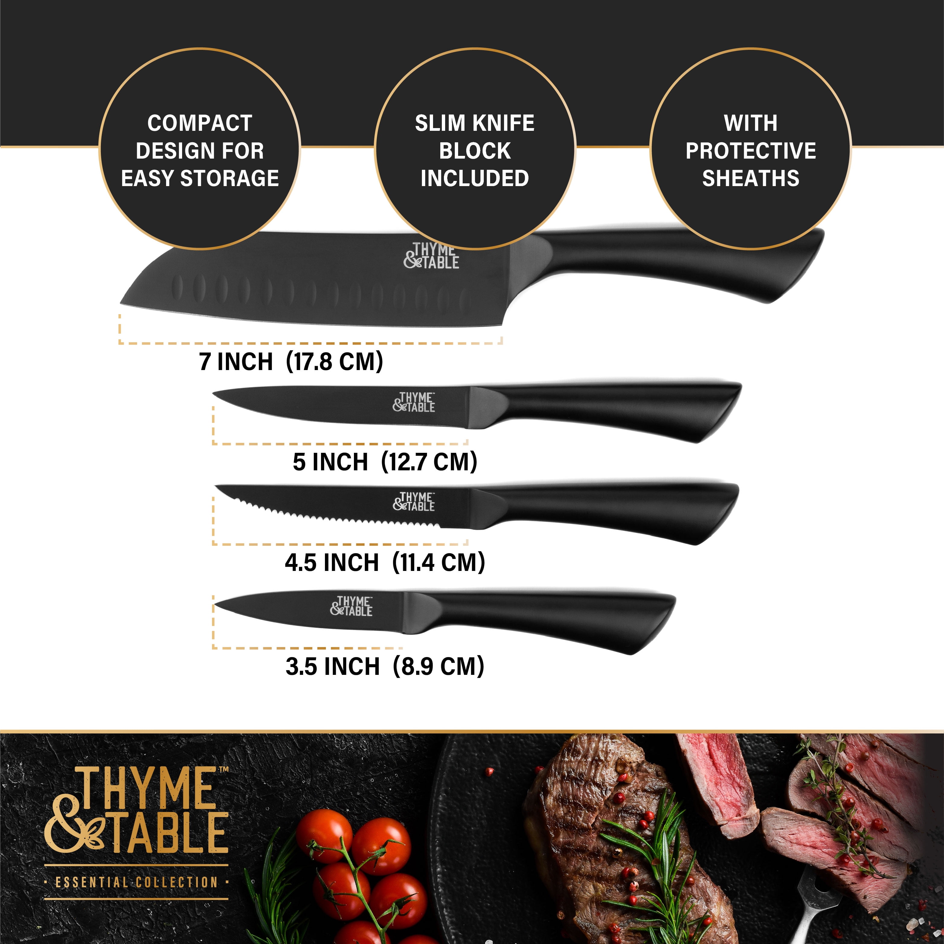 Thyme & Table 13PC SLIM BLOCK KNIFE SET Reviews 2024