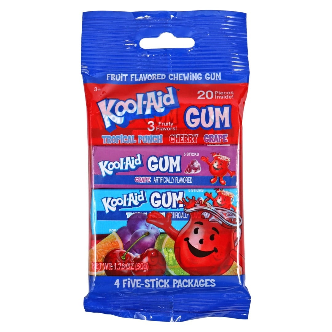 KoolAid Assorted Flavor Gum, 4pk (2 pack)