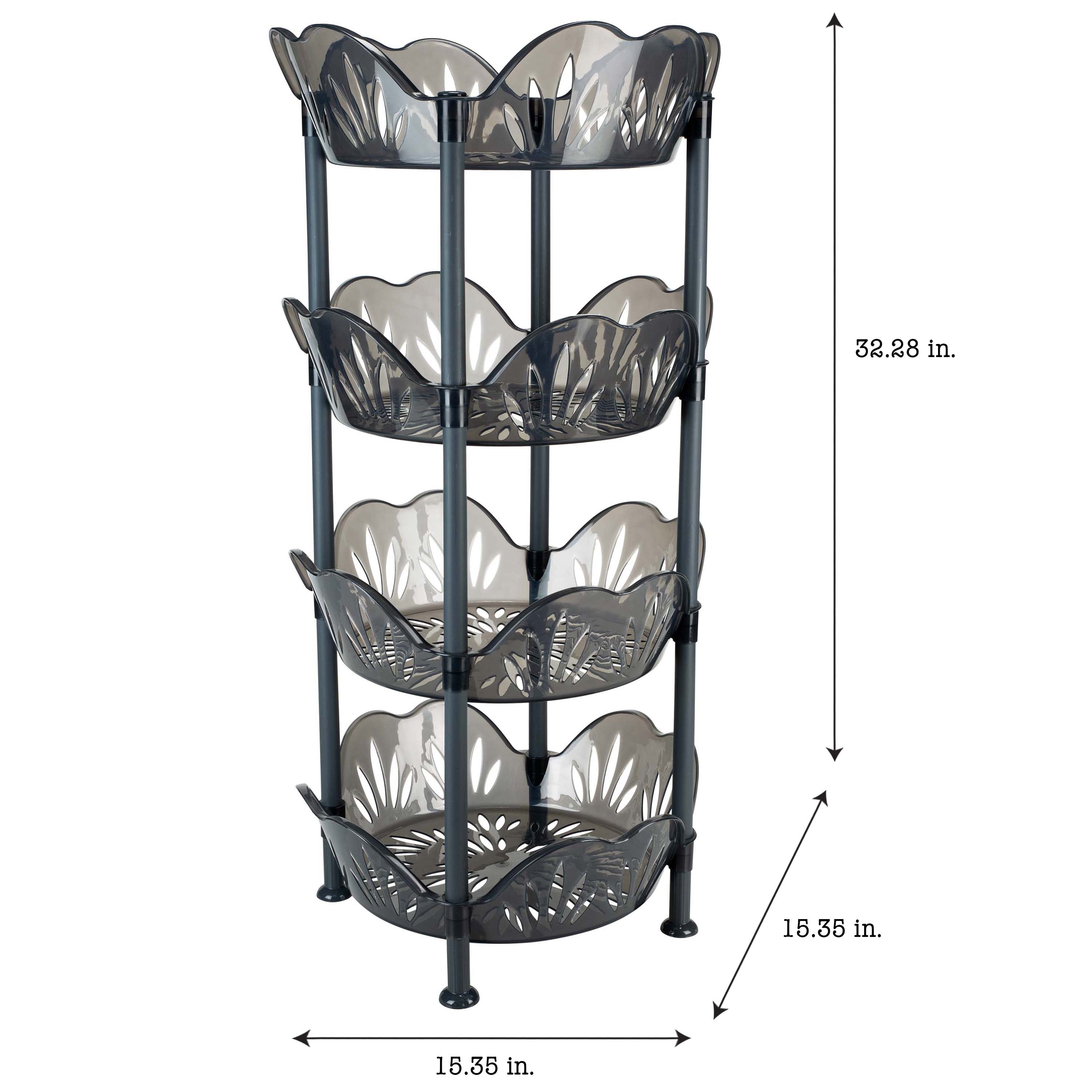 1559-4 Stackable Family Kitchen Storage Rack Plastic Storage Basket - China  Storage Basket and Storage Rack price