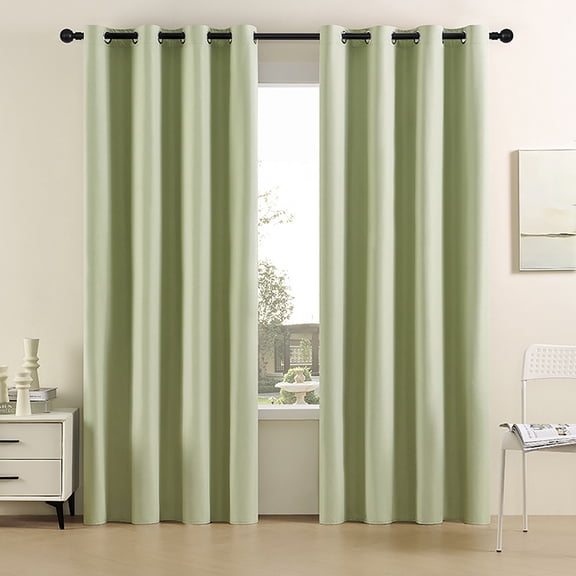 MMJ Blackout Curtains Curtain Panel Pair 63x52in Elegant Curtains for Bedroom Room Decor Home Decor