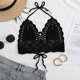 thumbnail image 3 of Gibobby Conjunto de bikini sexy Bikini de punto Top de traje de baño separado sexy para mujer(Negro,M), 3 of 4