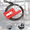 thumbnail image 3 of Cable Lockout, Tagout Cable Lock Adjustable 1.8M  For Industrial Valves, 3 of 8