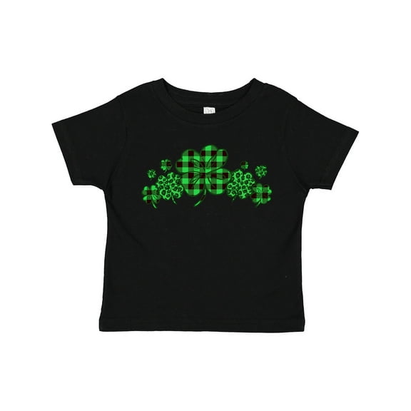 Inktastic St. Patrick's Day Clovers in Plaid Boys or Girls Toddler T-Shirt