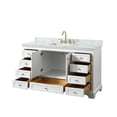 thumbnail image 2 of Wyndham Collection WCS202060SDECMUNSMXX Deborah 60" Free Standing Single Vanity Set - Dark, 2 of 6